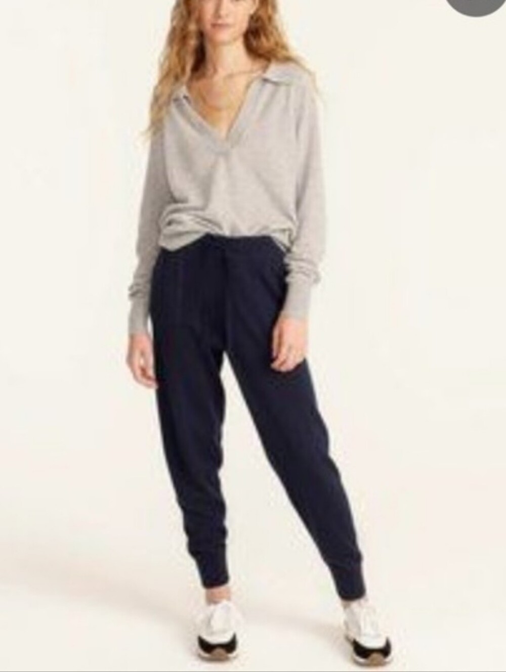 J. Crew Cashmere Blend Joggers, Black, Size M